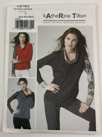 Vogue 8793 Katherine Tilton Knit Tops Misses' Sz XS S M 29.5-36" Bust UC FF OOP