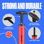 SPORTBIT Ballpump for Sports Balls - Basketball Pump for Sport Balls - Football