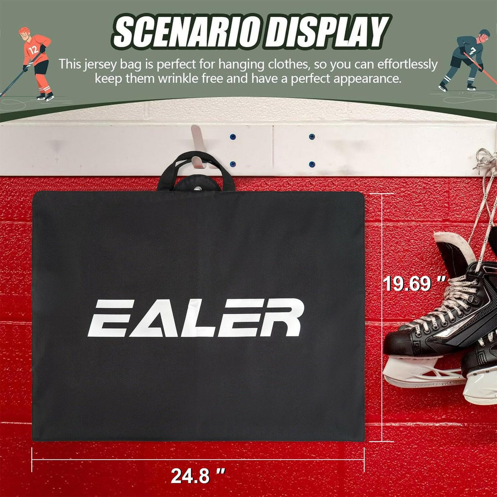 Ealer HAG301 Hockey Individual Garment Bag, Heavy Duty Hanging Travel Bag -