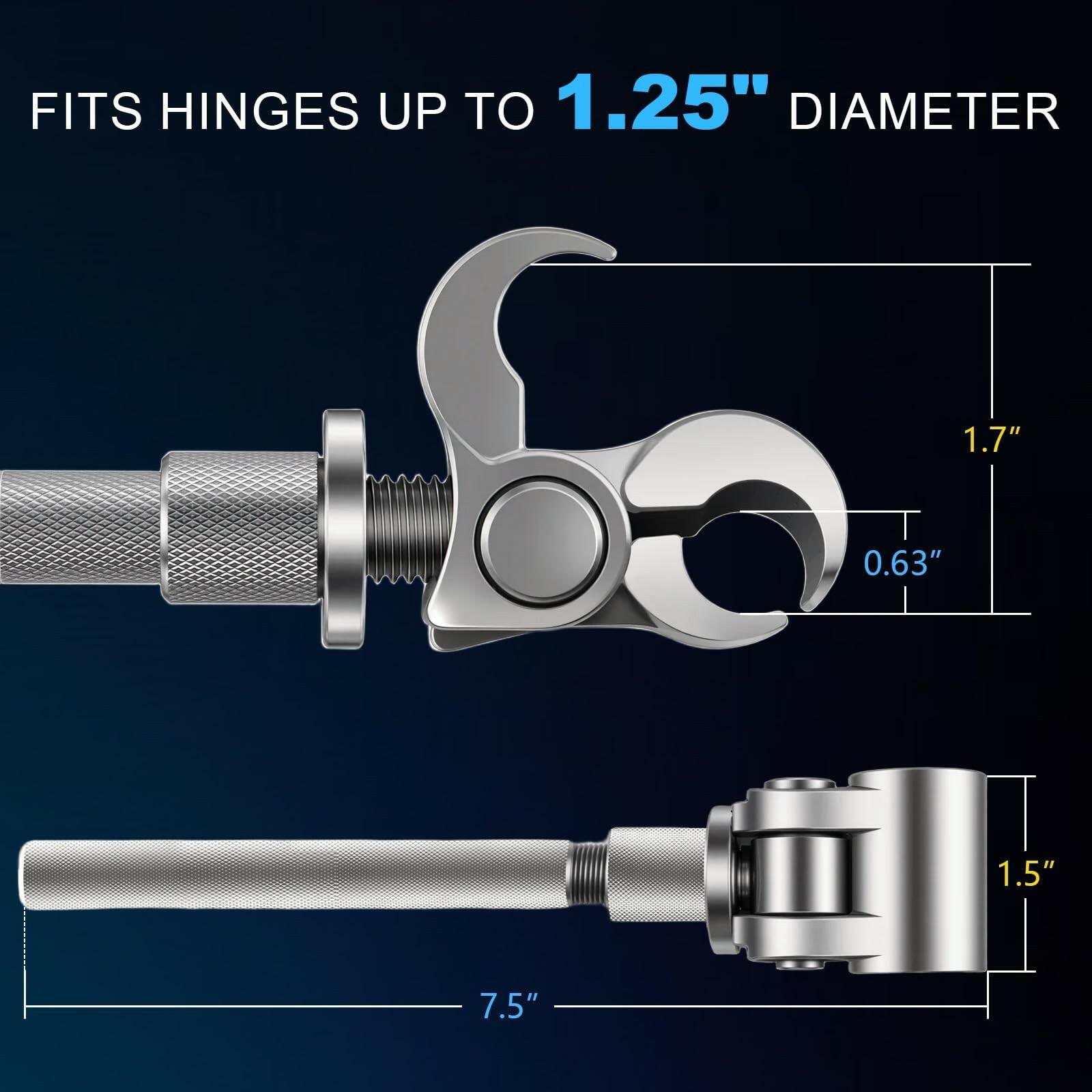 Jourcyna Upgraded Door Hinge Adjustment Tool, Adjustable Hinges Wrench,
