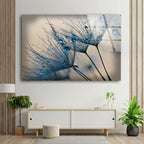 Myphotostation Dandelion Flowers Tempered Glass Wall Art 16x16'' Floral Modern