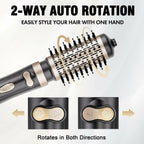 DAILYLIFE Rotating Hair Dryer Brush, Hot Air Brush, Spinning Blow Dryer Brush
