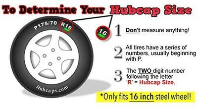 16" Silver Hubcaps Wheel Covers Set of 4 Ford Van Heavy Duty Premium
