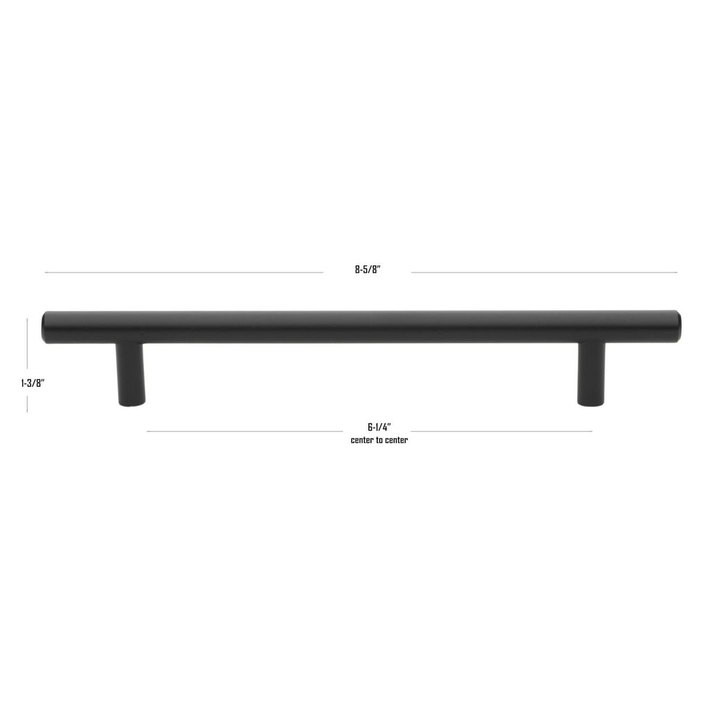 20 Count GlideRite 6-5/16 in. 160mm Center to Center Solid Cabinet Bar Pull Long