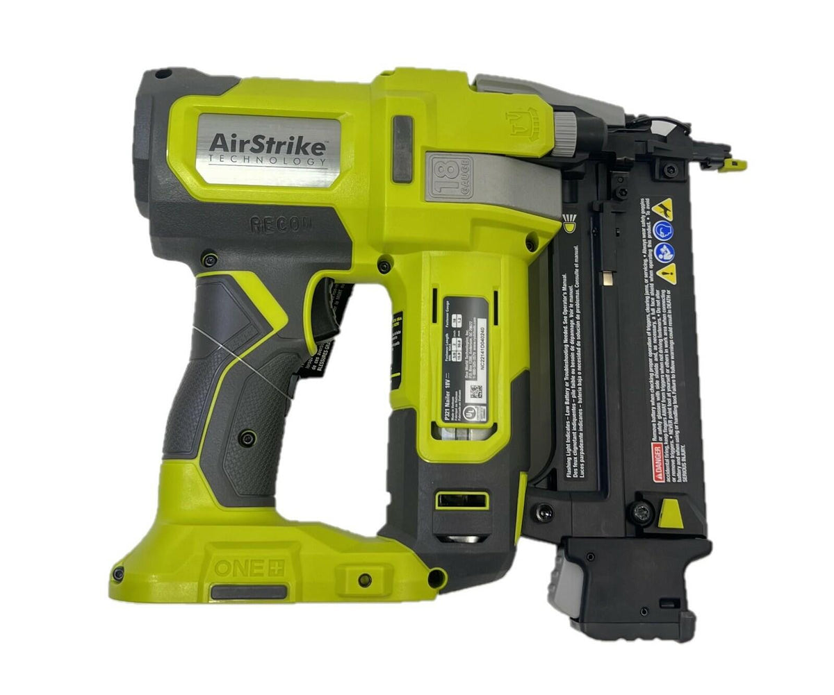 Ryobi 18V ONE+ 18-Gauge Cordless Airstrike Brad Nailer (Tool Only) P321