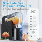 Slushie Machine For Home 15-60mins - Slushy Machine Maker No Ice Needed Self Cleaning, Drink Machine,6 Preset Programs One-Touch Reservation, Self-Clean, For Margaritas FrappéS And More