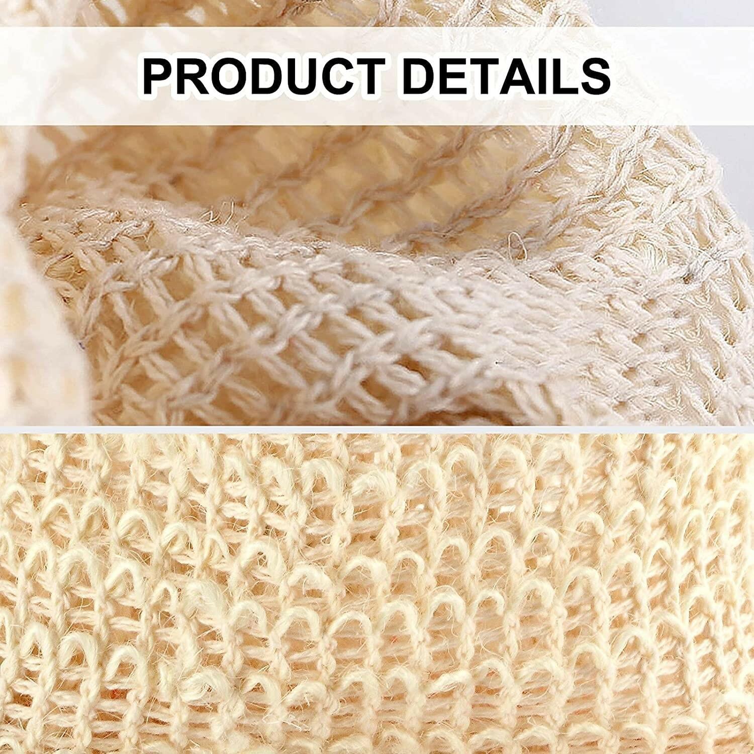8 Pack Soap Bag Natural Sisal Soap Saver Bag Pouch Mesh Waste Exfoliating