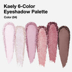 evpct 6 Colors Pink Eyeshadow Palette, Nude Pink Plum Mauve Champagne Rose
