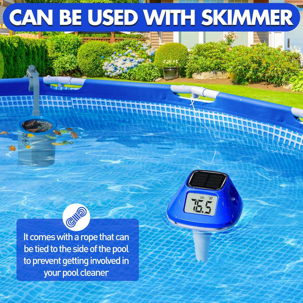 Pircaath 2026 Next-Gen Solar Pool Thermometer Floating Easy Read, Digital Pool