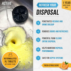 24 Pack Garbage Disposal Cleaner Deodorizer Tablets, New Powerful XL Foaming