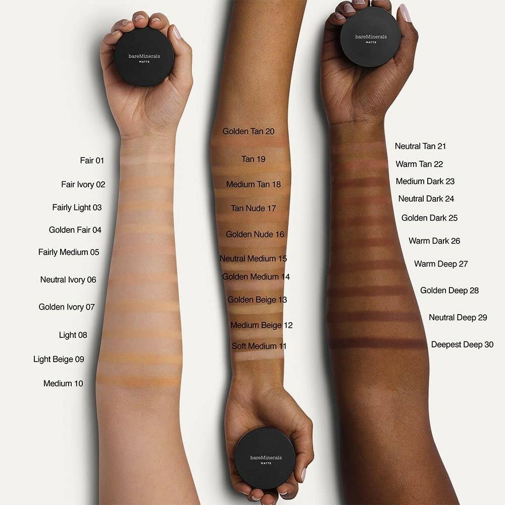 Original Loose Powder Foundation SPF 15, Medium Beige 12, Vegan, Cruelty-Free &
