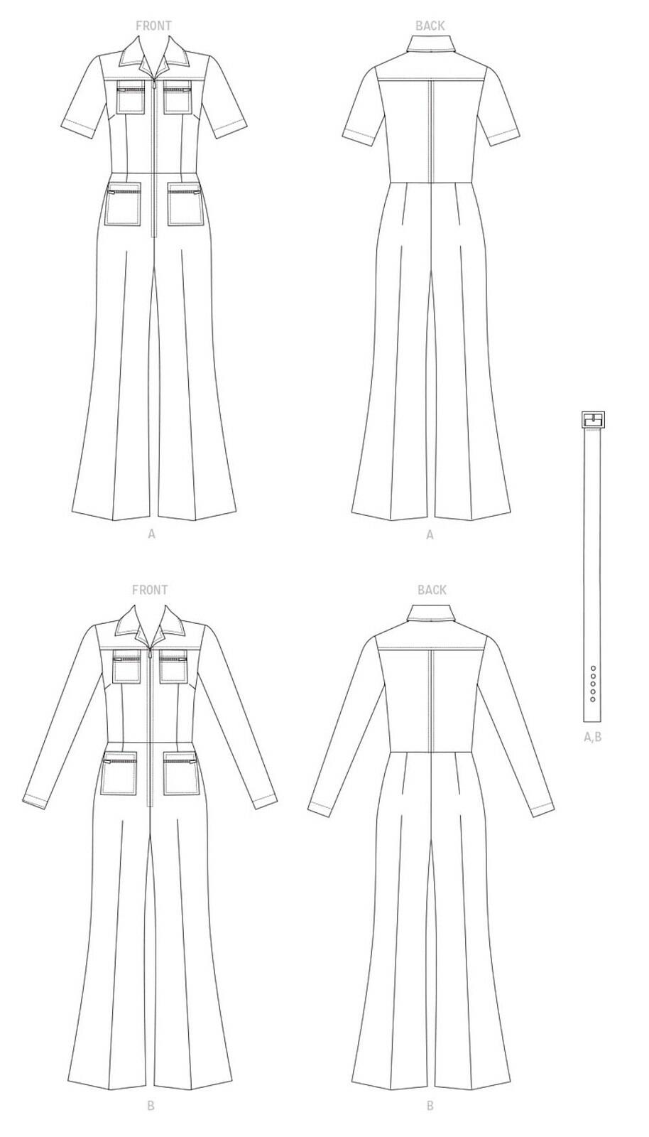 Vogue Patterns V1719F5 MISSES SPORTSWEAR, F5 (16-18-20-22-24), White