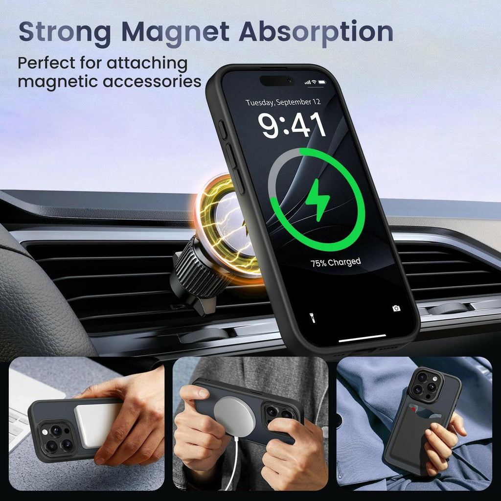 GolbinBox for iPhone 14 Pro Max Case, Compatible with Magsafe, Built-in
