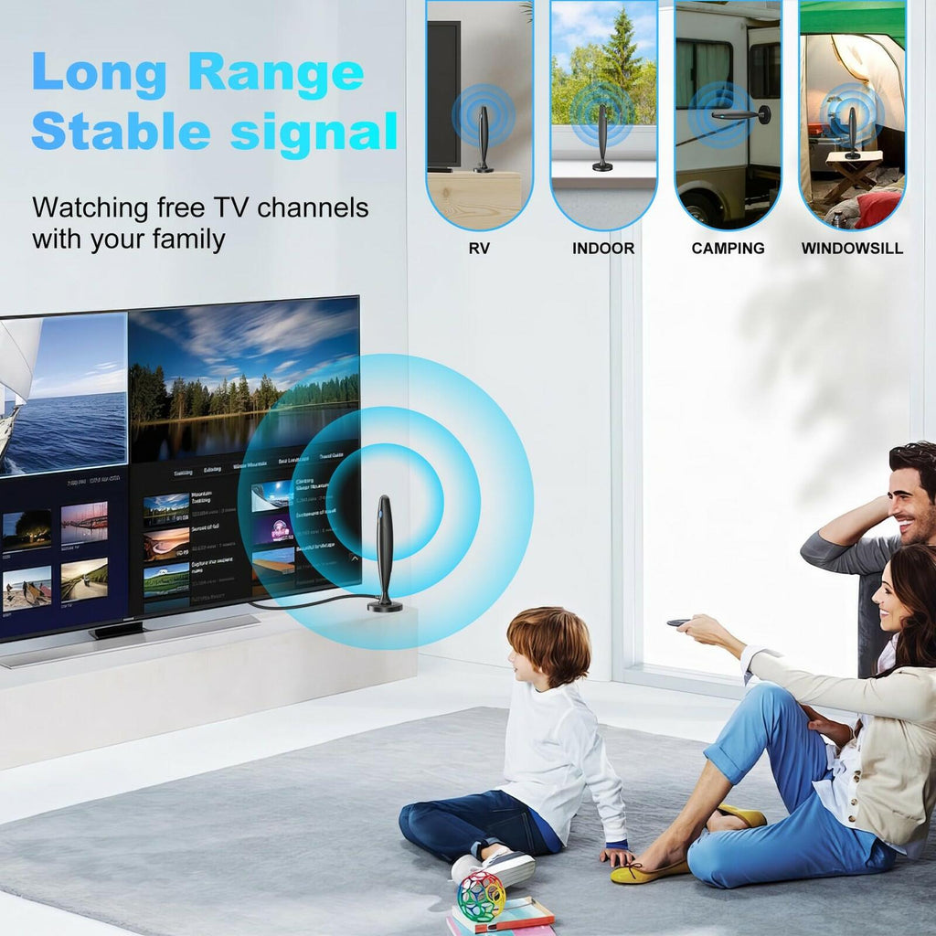 TV Antenna for Smart TV Indoor, Digital Antenna for Local Channels, Support 4k