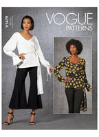 Vogue Pattern Misses' Top A5 (6-8-10-12-14), Various