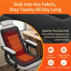 SoliSnug Heated Seat Cushion for Office Chair, Thick Heated Chair Pad, Auto Shut