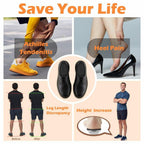 Dr. Shoesert Height Increase Insoles for Men and Women Wool Felt Gel Heel (1.0'