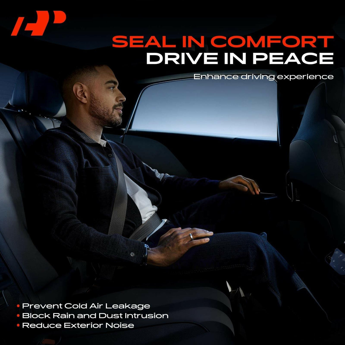 2Pack Front Door Weatherstrip Seal for Chevy Silverado 1500 Tahoe GMC Sierra