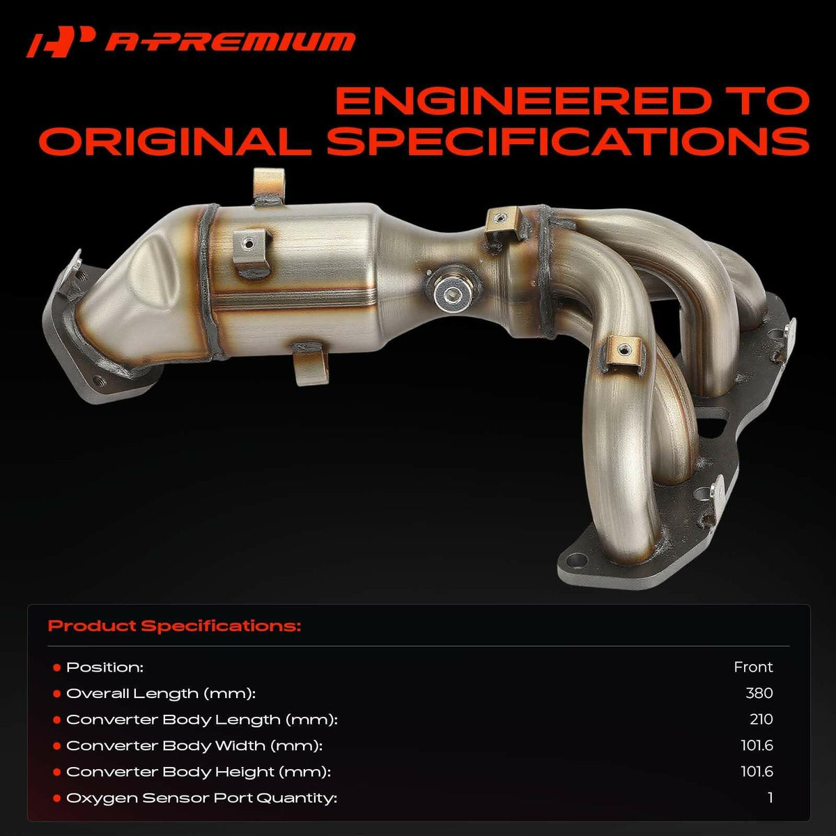 A-Premium Front Exhaust Manifold Catalytic Converter EPA Compliant