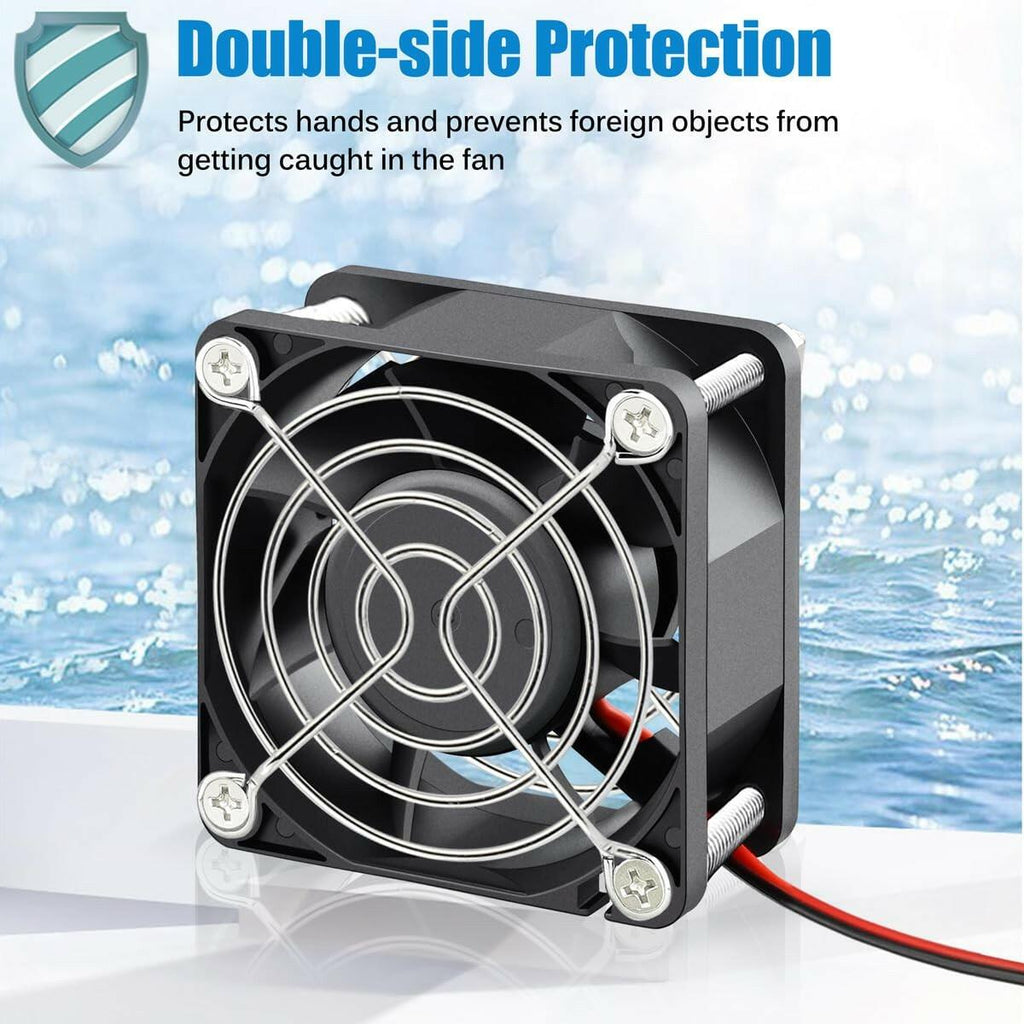 GDSTIME 60mm x 25mm 12V DC Waterproof IP67 Fan High Speed Dual Ball Bearing