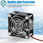 GDSTIME 60mm x 25mm 12V DC Waterproof IP67 Fan High Speed Dual Ball Bearing