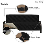 Easy-Going Futon Sofa Slipcover - Reversible Armless Couch Cover - Water