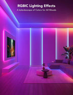 Govee RGBIC LED Strip Lights, Smart LED Lights for Bedroom, Bluetooth LED Lights
