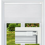 FabuBlinds 20" W x 48" H Cordless Cellular Shades, No Drill No Tools Honeycomb