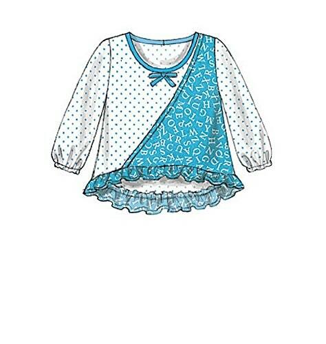 McCall's Patterns M7278 Children's/Girls' Tops, Dress, Shorts and Pants, Size