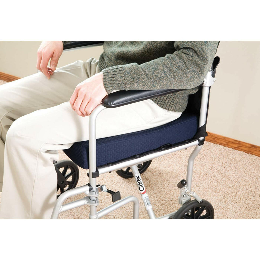Carex Memory Foam Seat Cushion, 18" x 16" x 3", Office Chair Cushion and