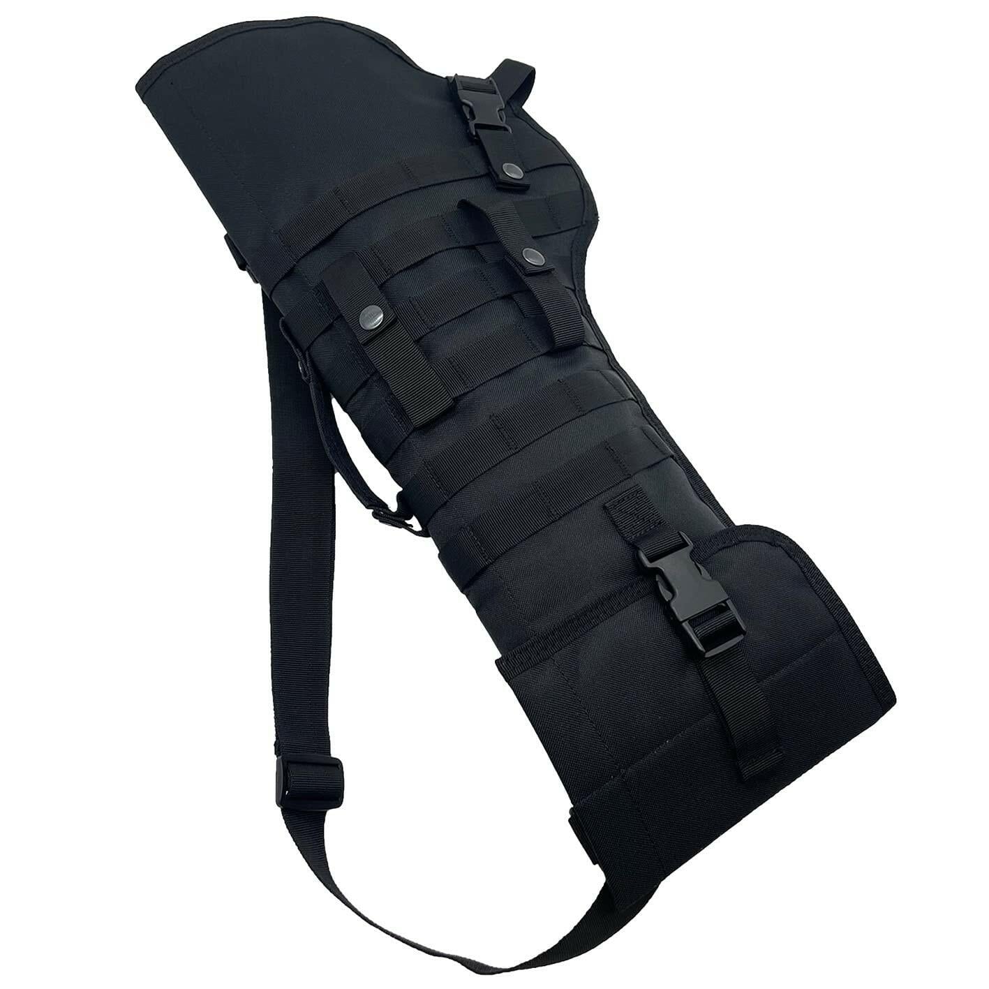 Silfrae Tactical Shotgun Rifle Scabbard Bag Shoulder Bag (Black)