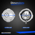 2 3/8" Locking Diesel Fuel Cap Compatible with 2002 and Up Freightliner M2 Small