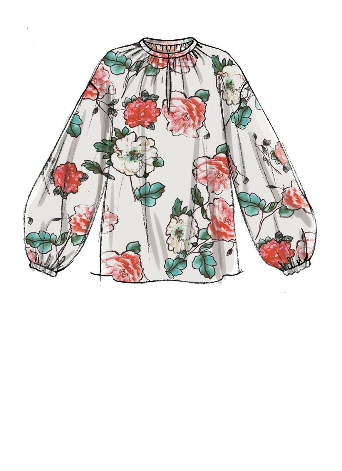 McCall's Women's Loose Fitting Shirt, Sizes 6-14 Sewing Pattern