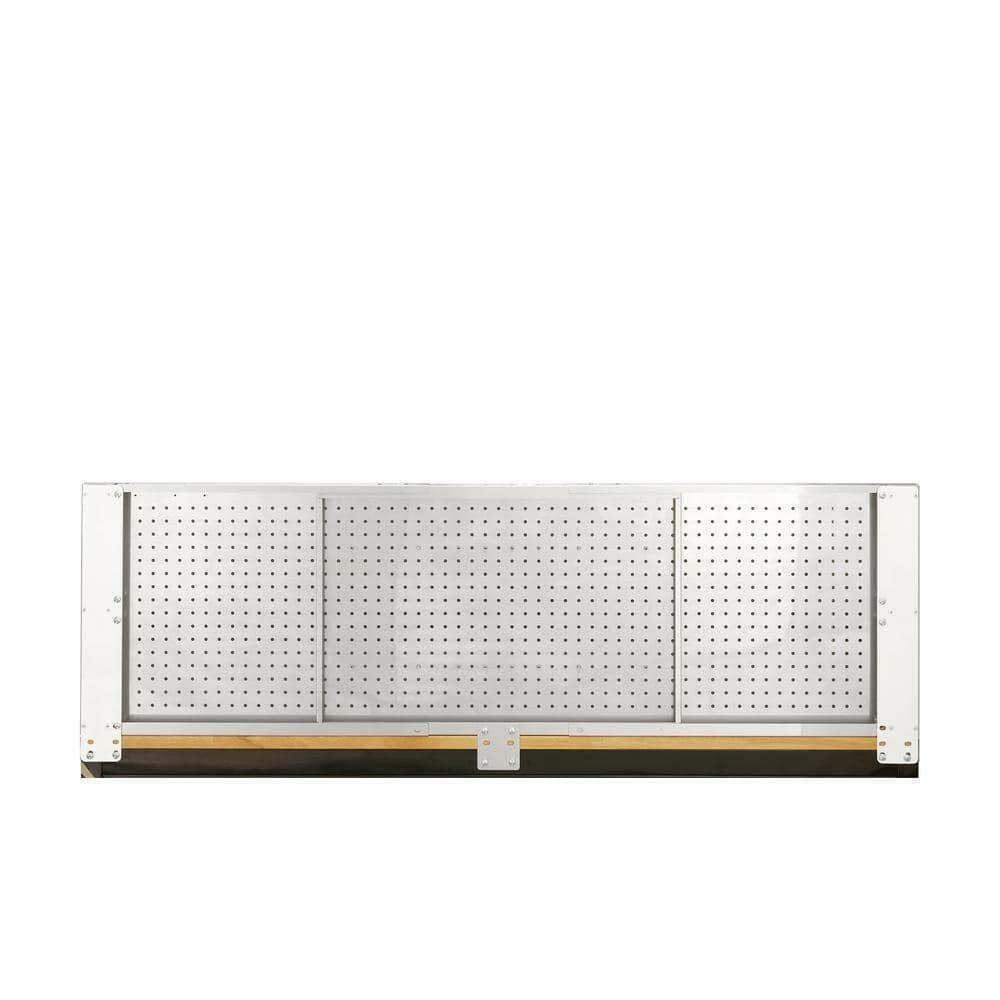 Husky 52 in. W to 72 in. W Stainless Steel Adjustable Pegboard