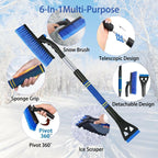 Extendable Snow Brush & Ice Scraper for Car Windshield – 25" to 31.5"