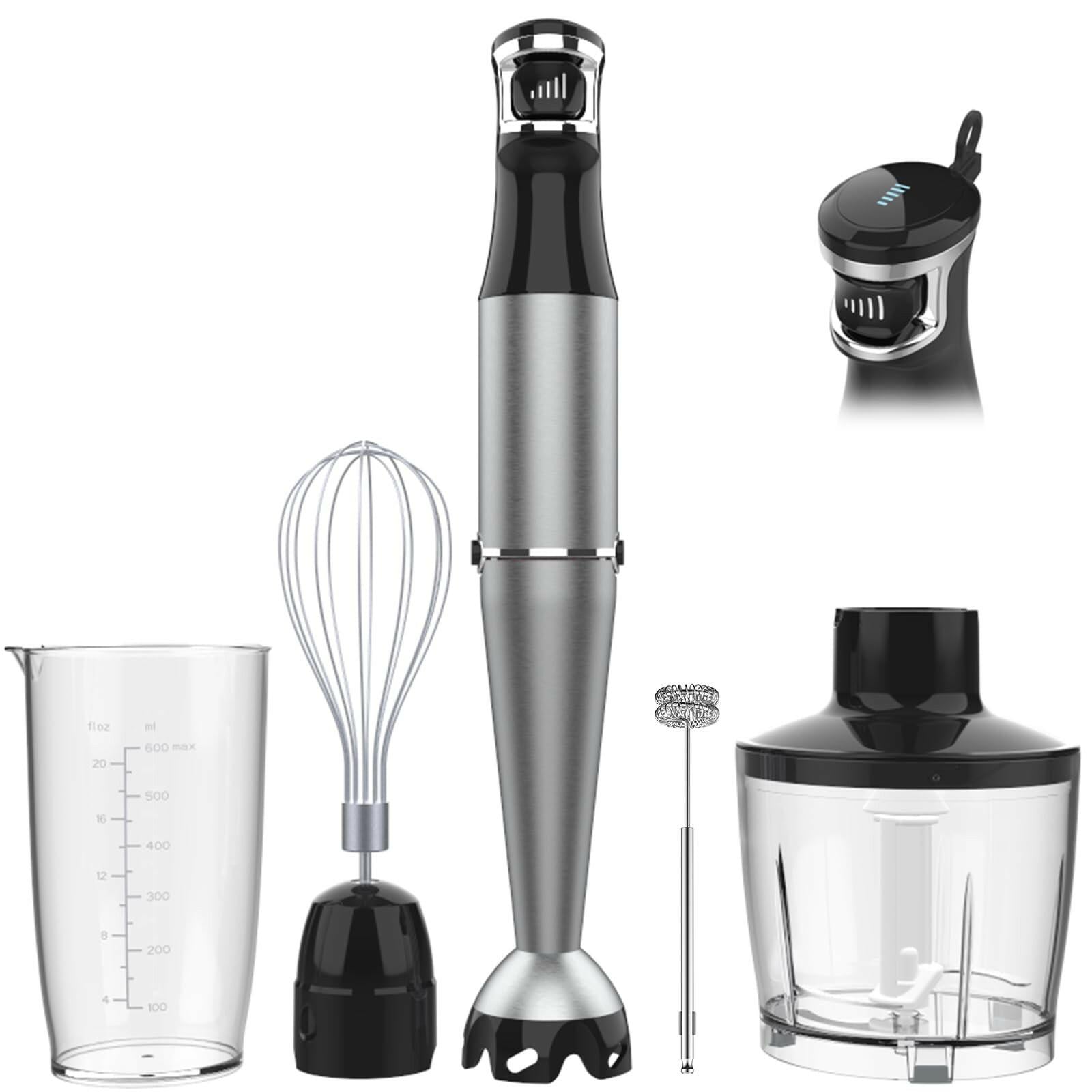 Immersion Blender Handheld Corded Hand Blenders Set 1100W, Trigger Variable