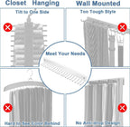 Tie Rack Wall Mounted, Belt Rack Tie Organizer for Men with 20 Storage Hooks,