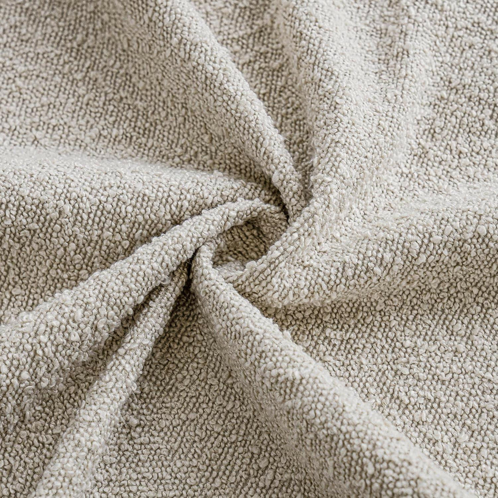Foindtower 24 x 24 Inch Decorative Textured Boucle Throw Pillow Covers Accent