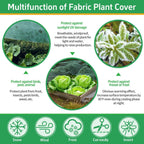GUKULIVEL Plant Covers Freeze Protection, 10x50ft Green Frost Blanket for