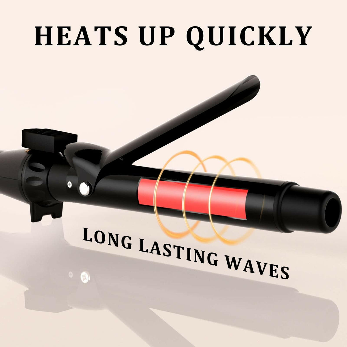 MAXT Curling Irons 1 in Waver Curling Wand Ceramic Tourmaline Hair Curler Dual
