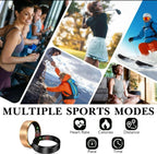 Milavan Ring 2.0 Smart Ring Fitness Tracker Size 9 BLACK