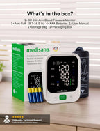 Blood Pressure Monitor with 2x199 Sets Memory, Medisana Automatic Upper Arm