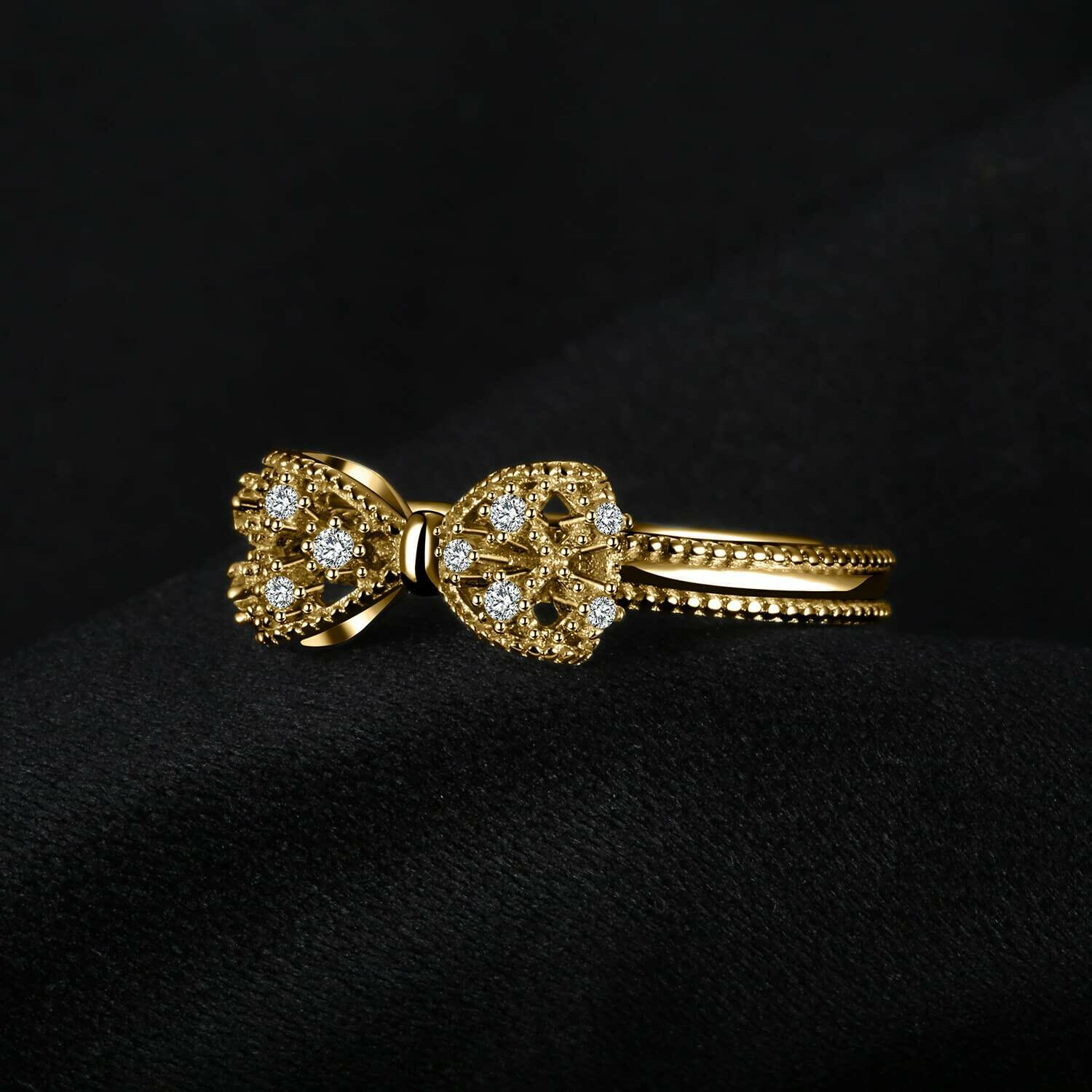 JewelryPalace  Size 8 14k Yellow Gold Plated 925 Sterling Silver Rings for