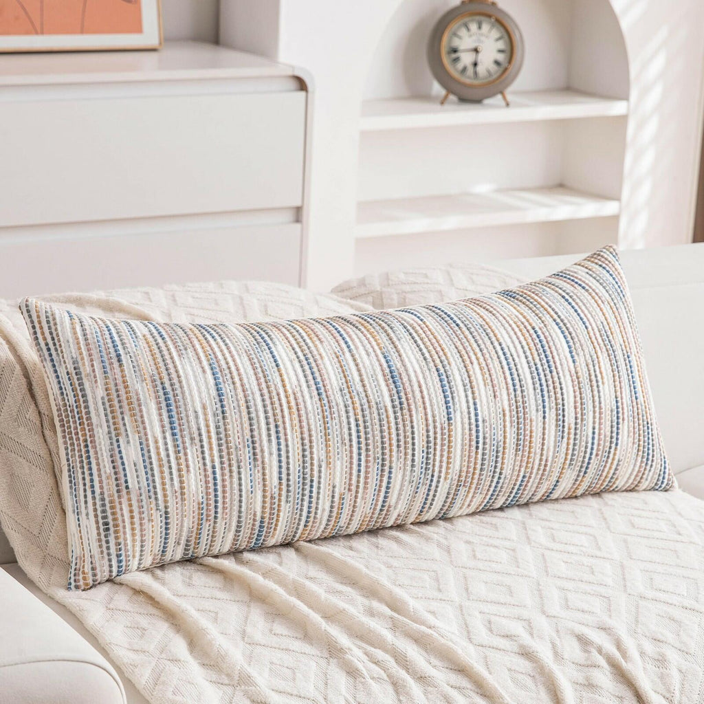 KOOLIFE Boho Long Lumbar Body Decorative Throw Pillow Covers 14x36 Inch Pack of