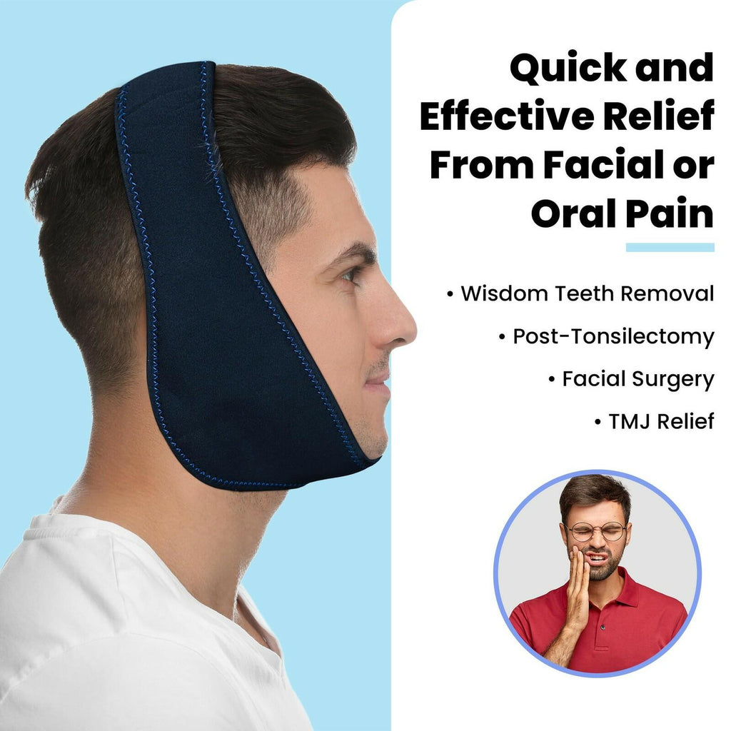 4 Ct Fittest Pro Wisdom Teeth Ice Pack Head Wrap Jaw Ice Pack for Face Oral