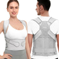 Back Posture Corrector Support for Women Gray, Small Posture Brace for Men -