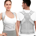 Back Posture Corrector Support for Women Gray, Small Posture Brace for Men -
