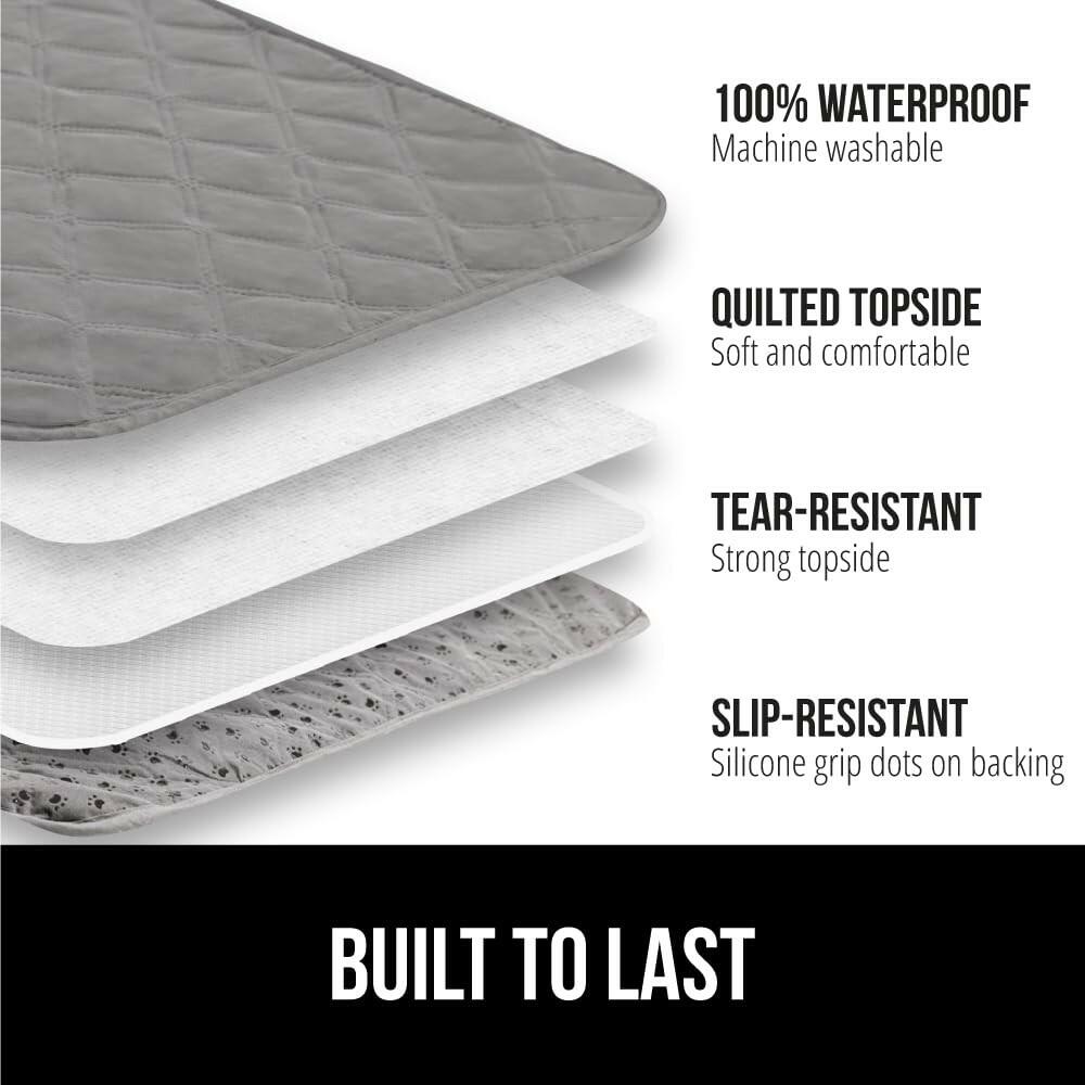 OPEN BOX - GORILLA GRIP Waterproof Couch Cover for Dogs, Gripped Slip Resistant