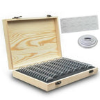 Wooden Coin Storage Box Holder w/ Foam Gaskets Display Case for 100 Coins
