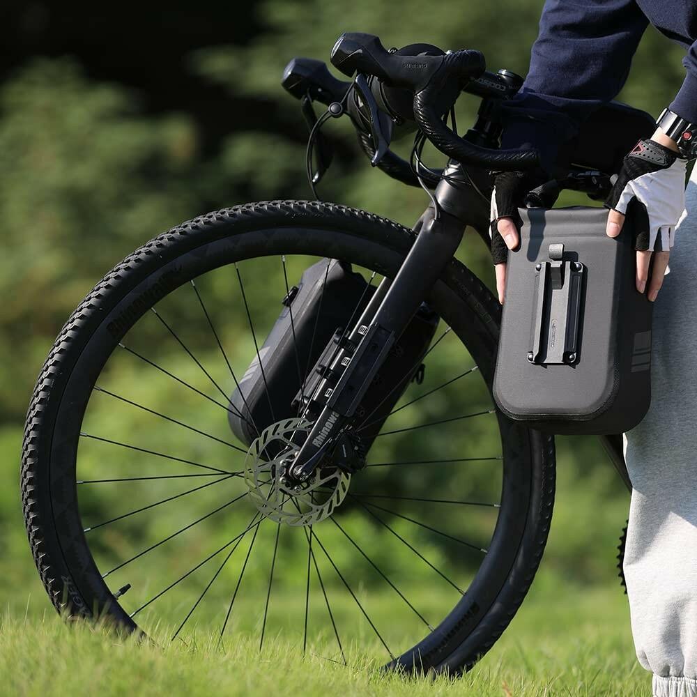 Rhinowalk Bike Front Fork Bag Waterproof Bike Pannier Bag Saddle Bag Shoulder